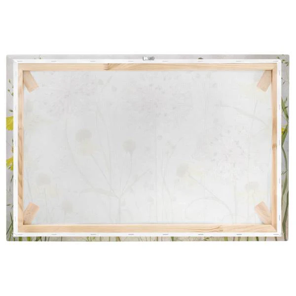 Leinwandbild Allium Helenium - Canvas /  Fichte massiv - Beige / Mehrfarbig - 120 x 80 cm - Image 7