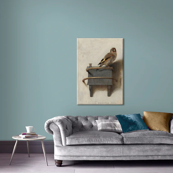 Leinwandbild Der Stieglitz - Leinwand / MDF - Mehrfarbig - Image 4