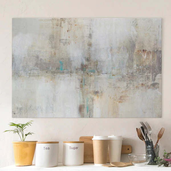 Leinwandbild Essenz II - Grau - 90 x 60 x 2 cm - Breite: 90 cm - Image 4