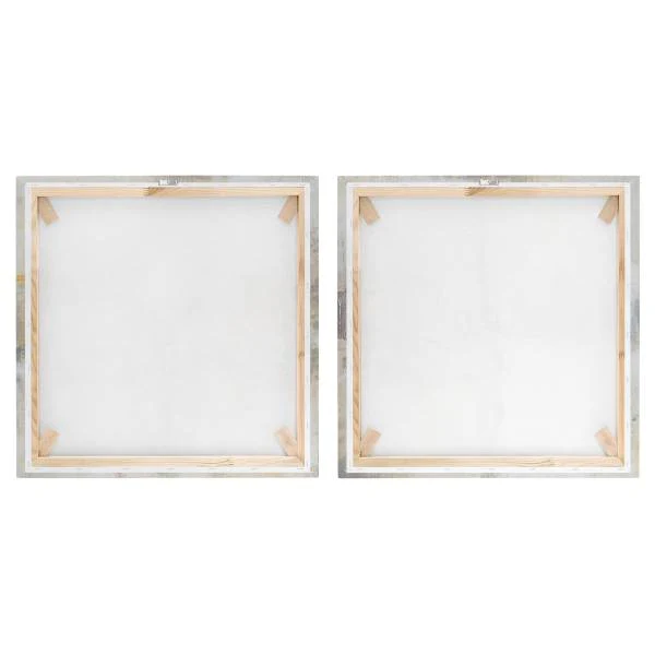 Leinwandbild Essenz Set I 2-teilig - Canvas / Fichte massiv - Grau / Mehrfarbig - 40 x 20 cm - Image 6