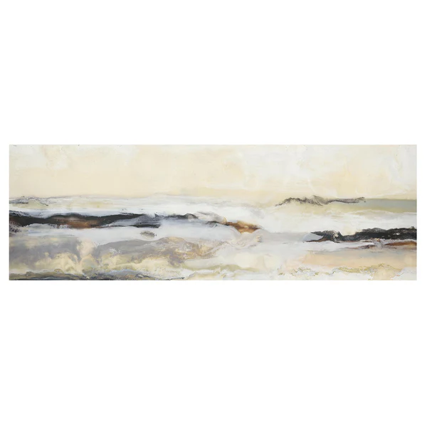 Leinwandbild Fröhlicher Horizont I - Beige - 120 x 40 x 2 cm - Breite: 120 cm - Image 3