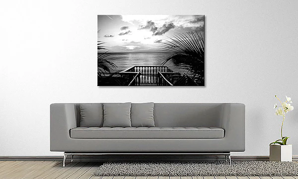 Leinwandbild Terraces - Fichte Massiv / Mischgewebe - 80 x 120 cm - Image 3
