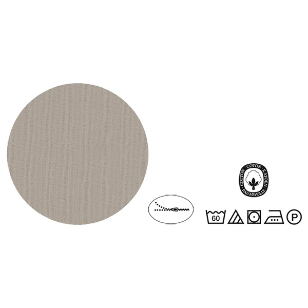 Linon Bettwäsche 0455775 - Baumwolle - Taupe - 155 x 220 cm + Kissen 80 x 80 cm - Image 3