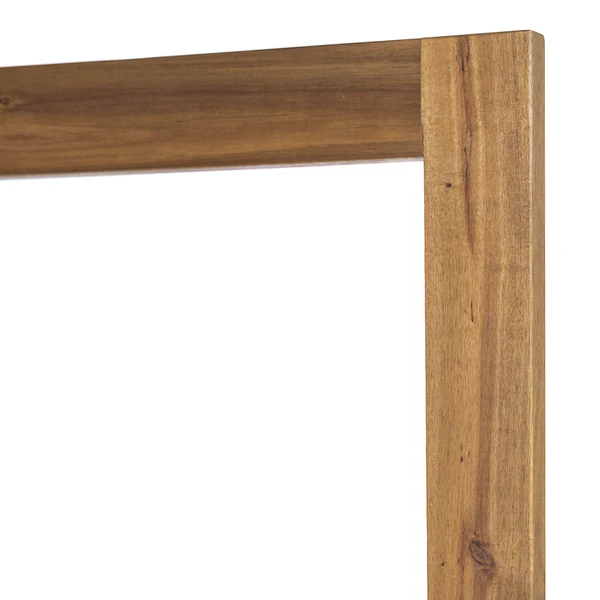 Loungehocker Mavre aus Akazienholz - Weiß - Webstoff - Akazie - 73 x 35 x 73 cm - Image 12
