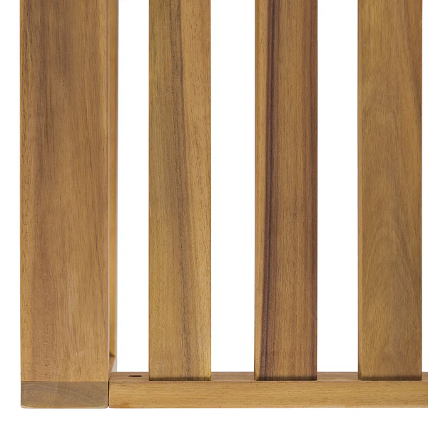 Loungehocker Mavre aus Akazienholz - Weiß - Webstoff - Akazie - 73 x 35 x 73 cm - Image 13