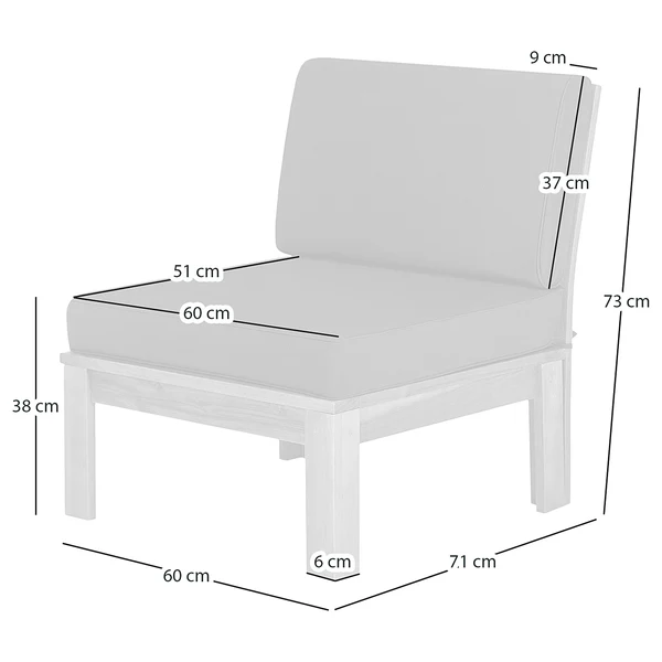 Loungesessel LEXI - Webstoff / Akazie massiv - Wollweiß - Image 15