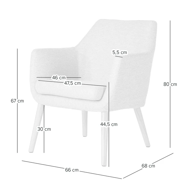 Loungesessel NICHOLAS - Webstoff Stefka: Beige - Image 21