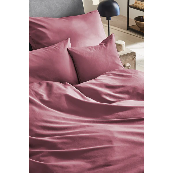Luxus-Satin-Bettwäsche Montainville - Baumwolle - Pink - 200 x 200 cm + 2 Kissen 80 x 80 cm - Image 3