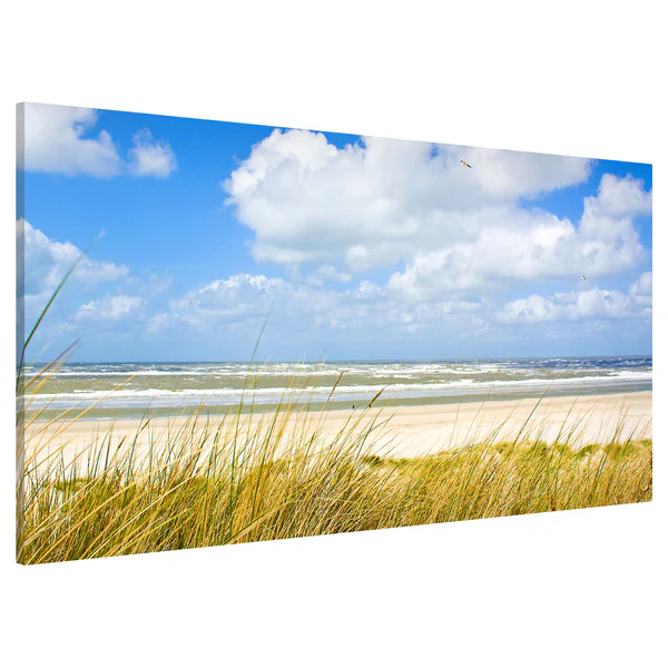 Magnettafel An der Nordseeküste - Stahl / Vinyl-Spezialfolie - Blau