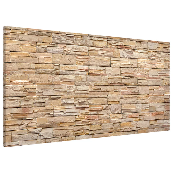 Magnettafel Asian Stonewall - Stahl / Vinyl-Spezialfolie - Braun - 78 x 37 cm