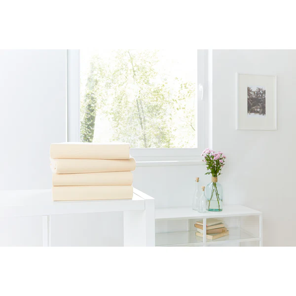 Mako-Feinjersey-Spannbetttuch Rioux - Creme - 90-100 x 200 cm - Creme - 90 x 200 cm - Image 3
