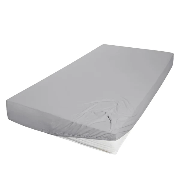 Mako-Feinjersey-Spannbetttuch Rioux - Granit - 140-160 x 200 cm - Granit - 140 x 200 cm