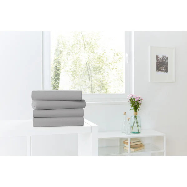 Mako-Feinjersey-Spannbetttuch Rioux - Granit - 140-160 x 200 cm - Granit - 140 x 200 cm - Image 3