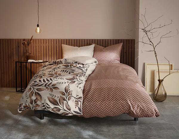 Mako-Satin Bettwäsche Cosy - Baumwolle - Braun / Dunkelbraun - 155 x 220 cm - Image 3