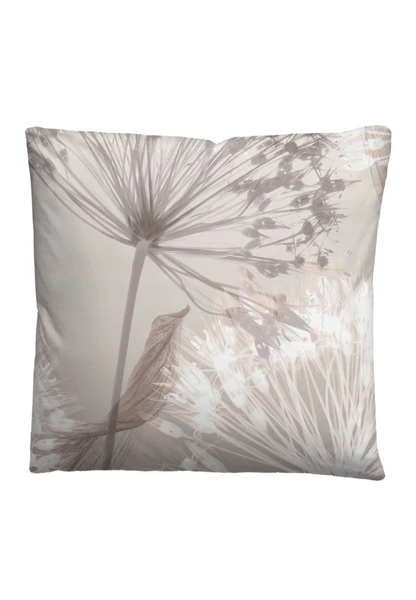 Mako-Satin Bettwäsche Faeda - Baumwolle - Taupe - 155 x 220 cm + Kissen 80 x 80 cm - Image 6