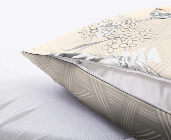 Mako-Satin Bettwäsche Kessia - Baumwolle - Taupe - 155 x 220 cm - Image 3