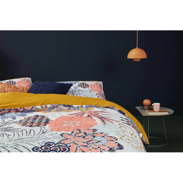 Mako-Satin-Bettwäsche Layered Bloom - Baumwollstoff - Mehrfarbig - 260 x 200/220 cm + 2 Kissen 70 x 60 cm - Image 3