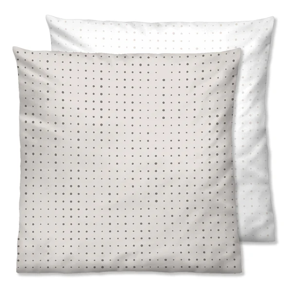 Mako-Satin Kopfkissenbezug 0636047 - Baumwolle - Taupe - 80 x 80 cm