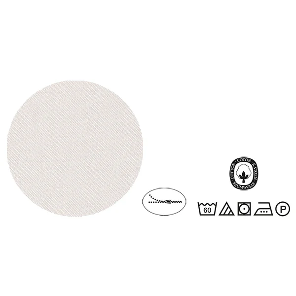 Mako-Satin Kopfkissenbezug 0636047 - Baumwolle - Taupe - 80 x 80 cm - Image 2
