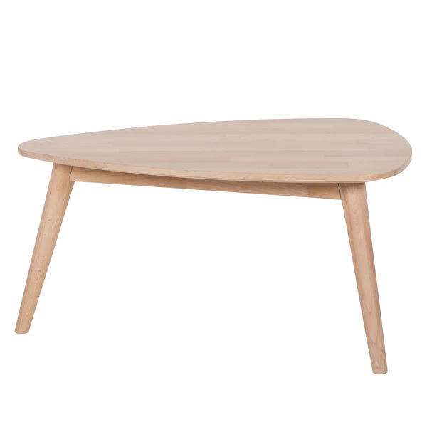 Massiver Couchtisch FINSBY - Buche massiv - Buche Weißöl - 70 x 50 cm - Image 5