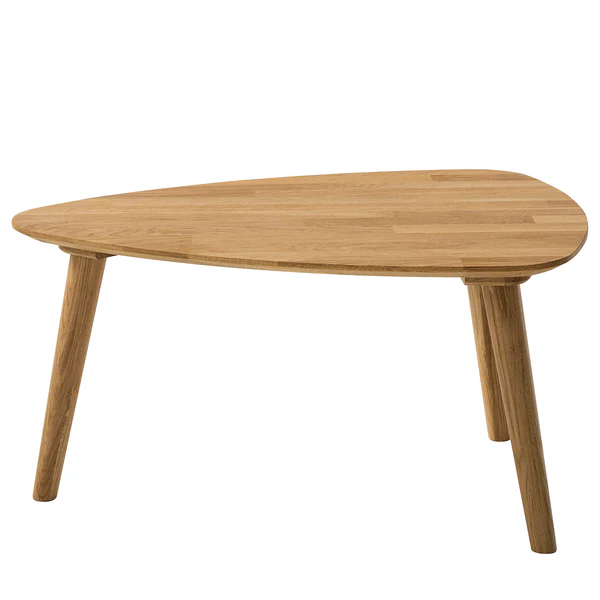 Massiver Couchtisch FINSBY - Eiche massiv - Eiche - 70 x 50 cm - Image 5