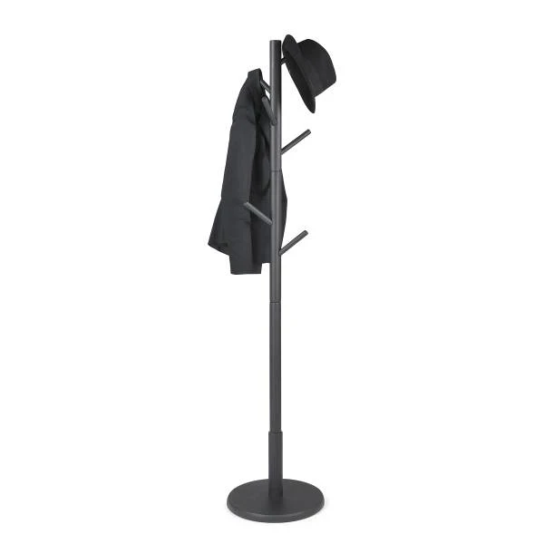 Massiver Garderobenständer Nootas - Gummibaum - Schwarz - Image 3
