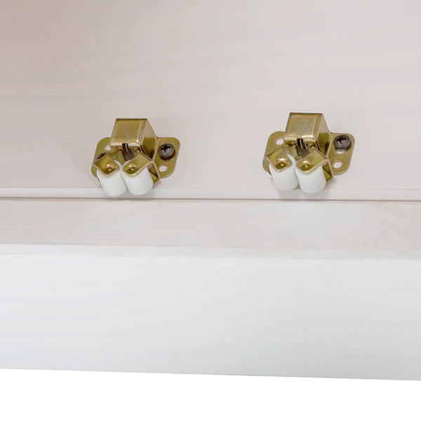 Massiver Waschbeckenunterschrank Lyngby - Kiefer Weiß / Kiefer - Image 12