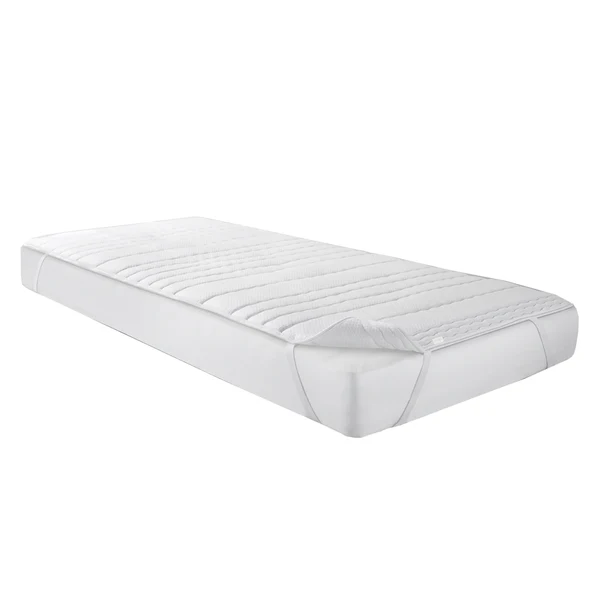 Matratzen-Topper Basic - Polyester/Polyetherschaum/Baumwolle - Weiß - 100x200 cm