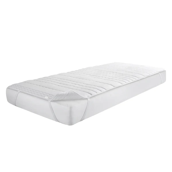 Matratzen-Topper Basic - Polyester/Polyetherschaum/Baumwolle - Weiß - 180x200 cm - Image 2