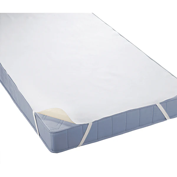 Matratzenauflage Molton II wasserdicht - Baumwollstoff - Weiß - 160 x 200cm