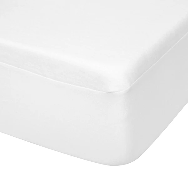 Matratzenschutz Spanntuch Molton-Kalmuck - Moltongewebe - Weiß - 90 x 200 cm