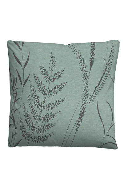 Melange-Flanell Bettwäsche Linho - Grün - 135 x 200 cm + Kissen 80 x 80 cm - Image 4
