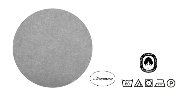 Melange-Flanell Bettwäsche Rosin - Grau - 135 x 200 cm + Kissen 80 x 80 cm - Image 6