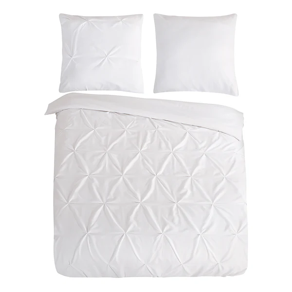 Microfaser Bettwäsche Elegance - Microfaser - Weiß - 200 x 200/220 cm + 2 Kissen 70 x 60 cm