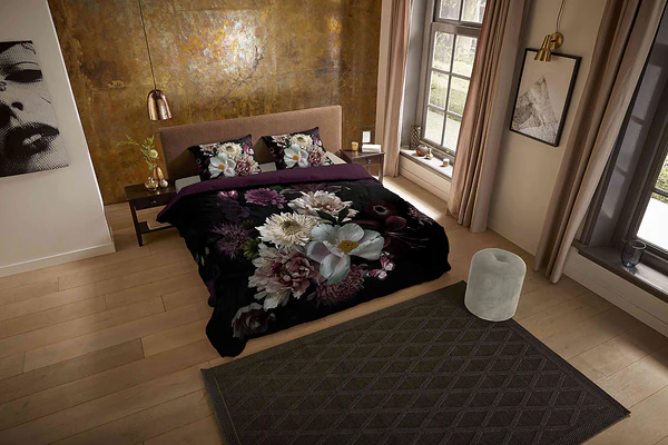 Microfaser Bettwäsche Marleen - Microfaser - Bordeaux - 140 x 200/220 cm + Kissen 70 x 60 cm - Image 2