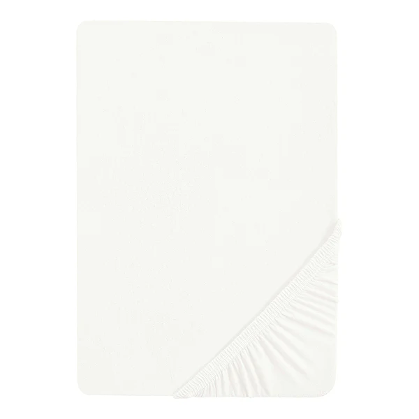 Molton-Spannbettuch 0802760 - Baumwolle / PU-Folie - Weiß - 100 x 200 cm