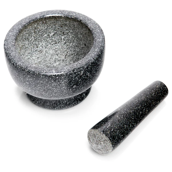 Mörser-Set Varkala - Granit - Anthrazit - Durchmesser: 13 cm - Image 2