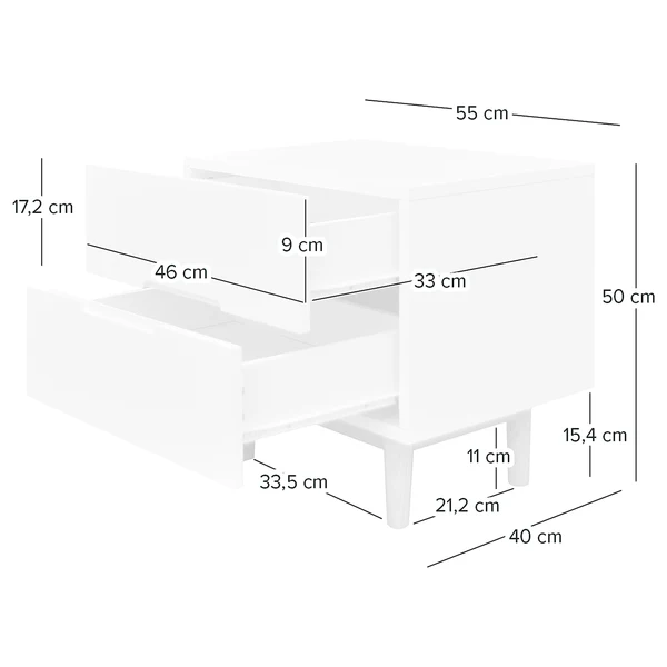 Nachtschrank LINDHOLM - Taupe - Image 8