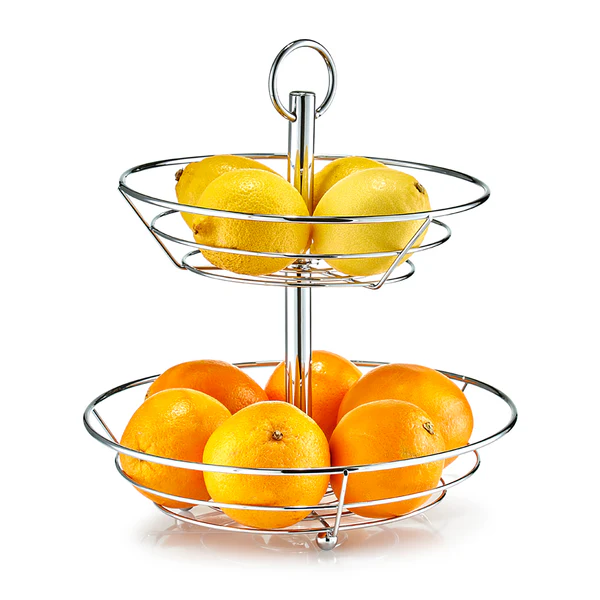 Obst-Etagere Zicavo - Metall - silber - Ø 26 x 29 - Image 2