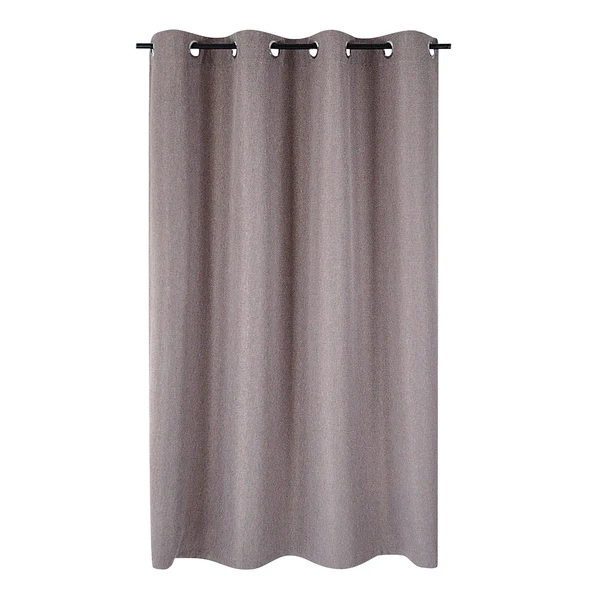 Ösenschal Dimout I - Polyester - Braun - 140 x 145 cm