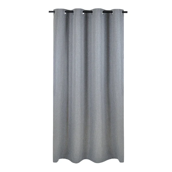 Ösenschal Dimout I - Polyester - Grau - 140 x 145 cm
