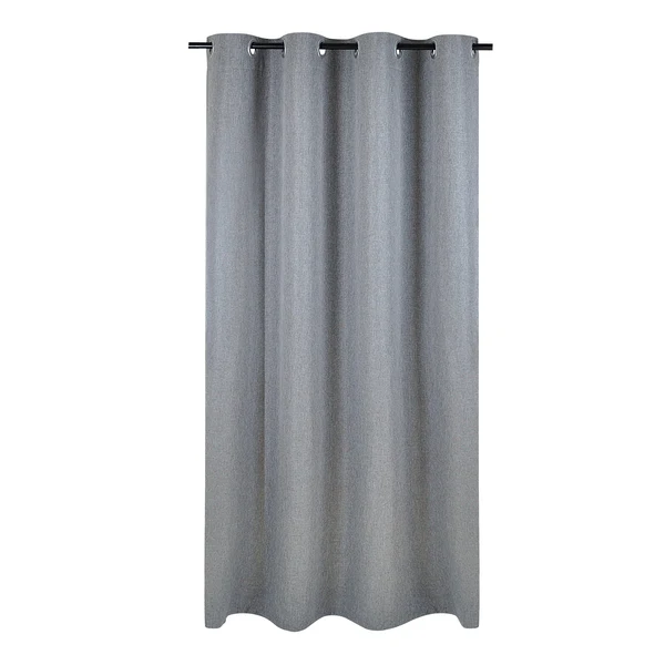 Ösenschal Dimout I - Polyester - Grau - 140 x 175 cm