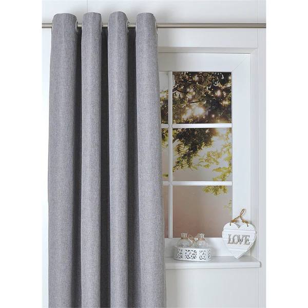 Ösenschal Dimout I - Polyester - Grau - 140 x 175 cm - Image 3