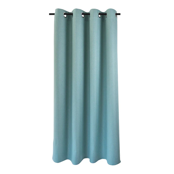 Ösenschal Dimout I - Polyester - Türkis - 140 x 175 cm