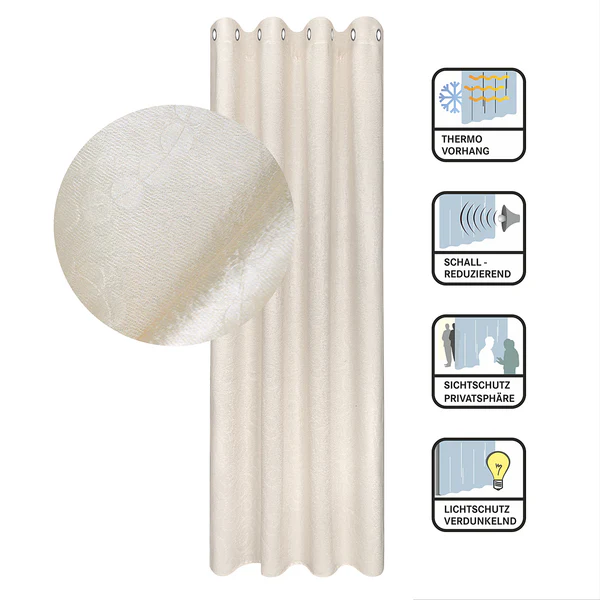 Ösenschal Feese - Polyester - Beige - Image 4