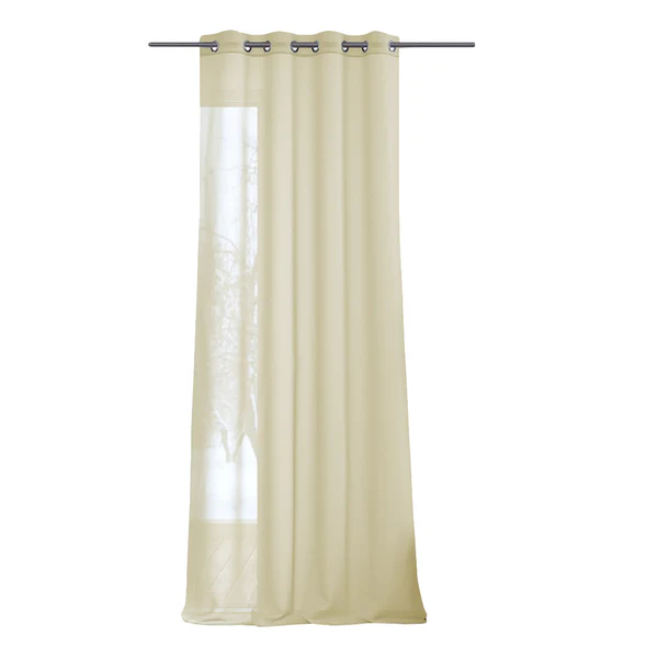 Ösenschal Oilie - Polyester - Ecru - 140 x 250 cm