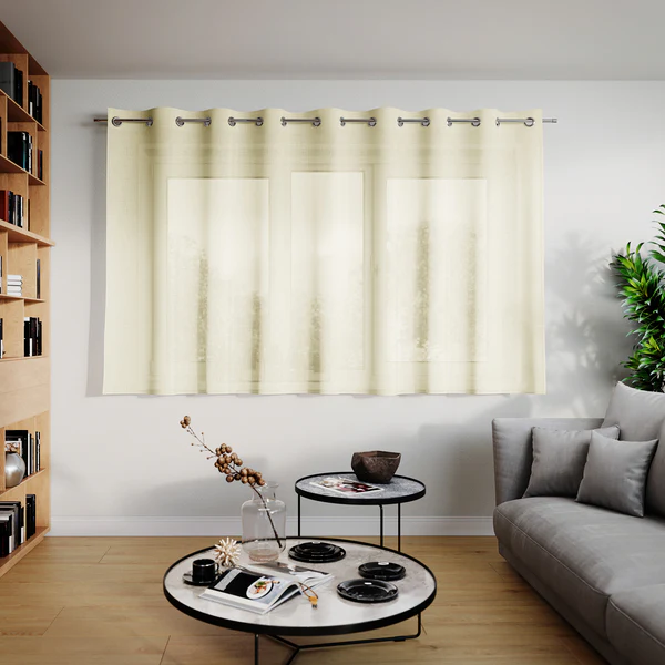 Ösenschal Oilie - Polyester - Ecru - 250 x 160 cm - Image 2