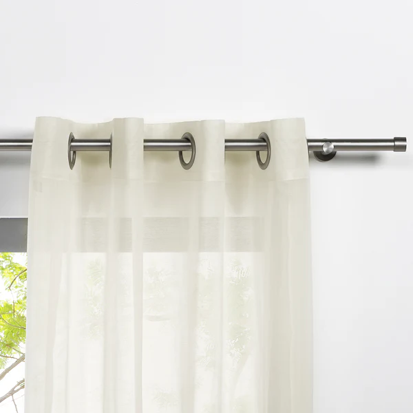 Ösenschal Pure - Polyester - Ecru - 135 x 300 cm - Image 3