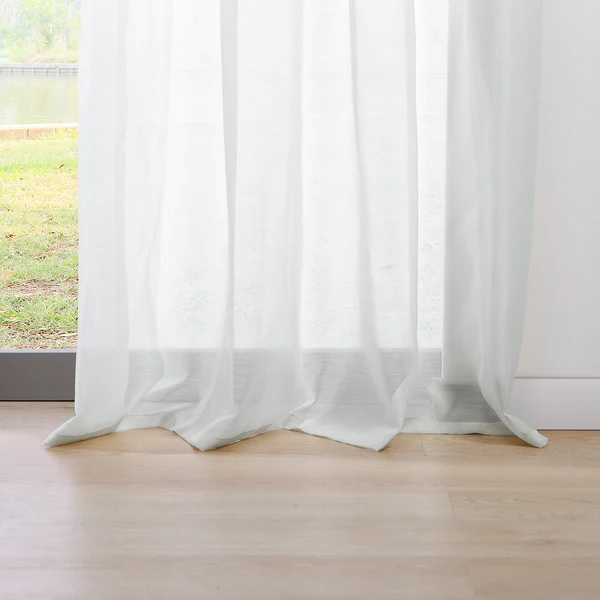 Ösenschal Pure - Polyester - Weiß - 135 x 245 cm - Image 4