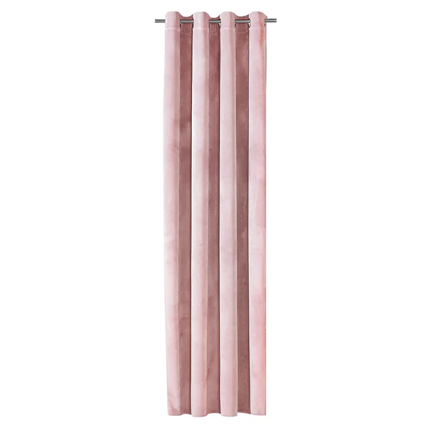 Ösenschal Samt Lea - Polyester - Rosé